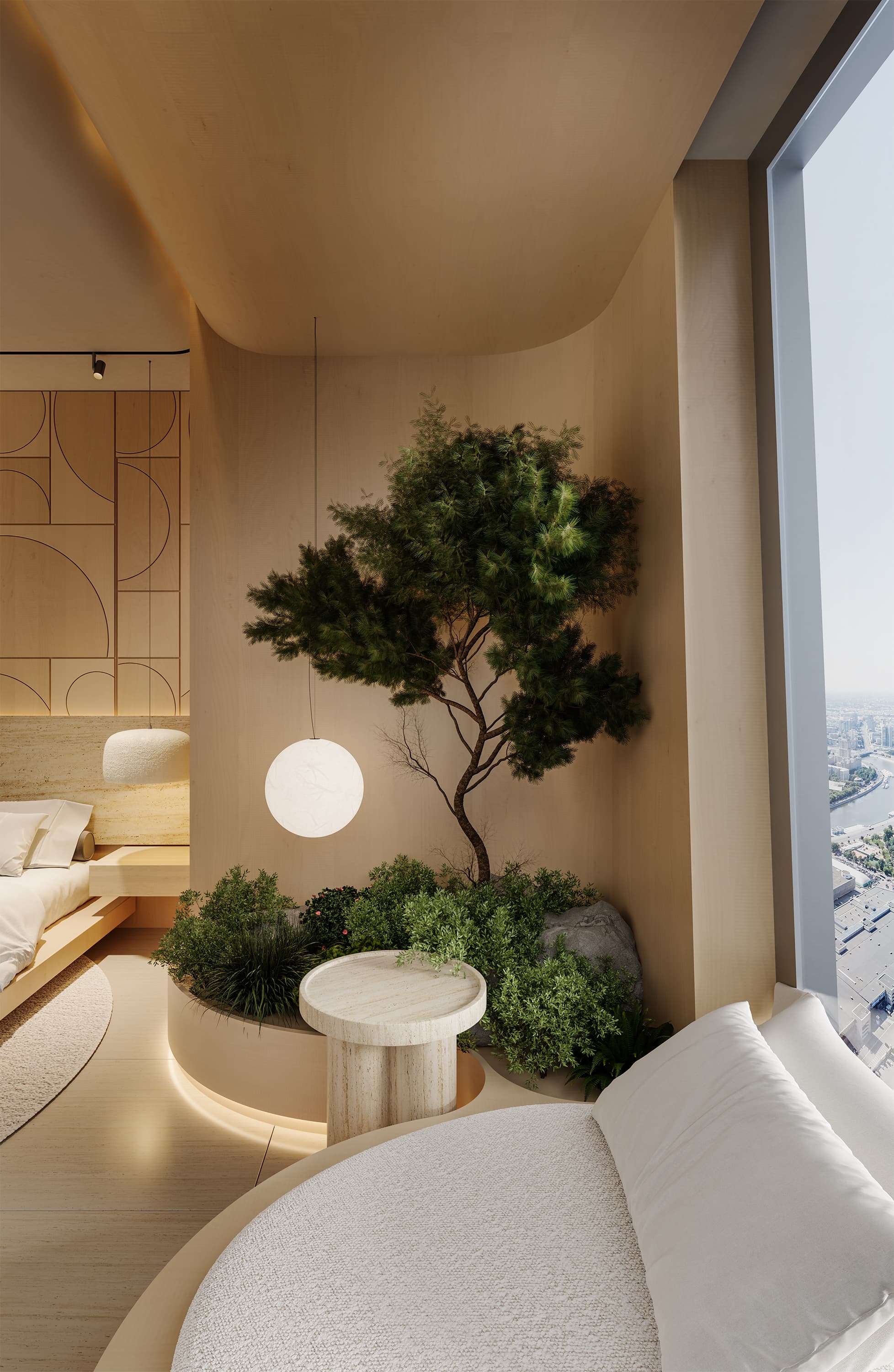 صممت مركز تجميل عصرياً يوازن بين الراحة والفخامة مع مراعاة تدفق الحركة بدقة هندسية